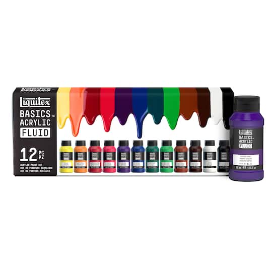 Liquitex BASICS™ Fluid 12 Color Acrylic Paint Set